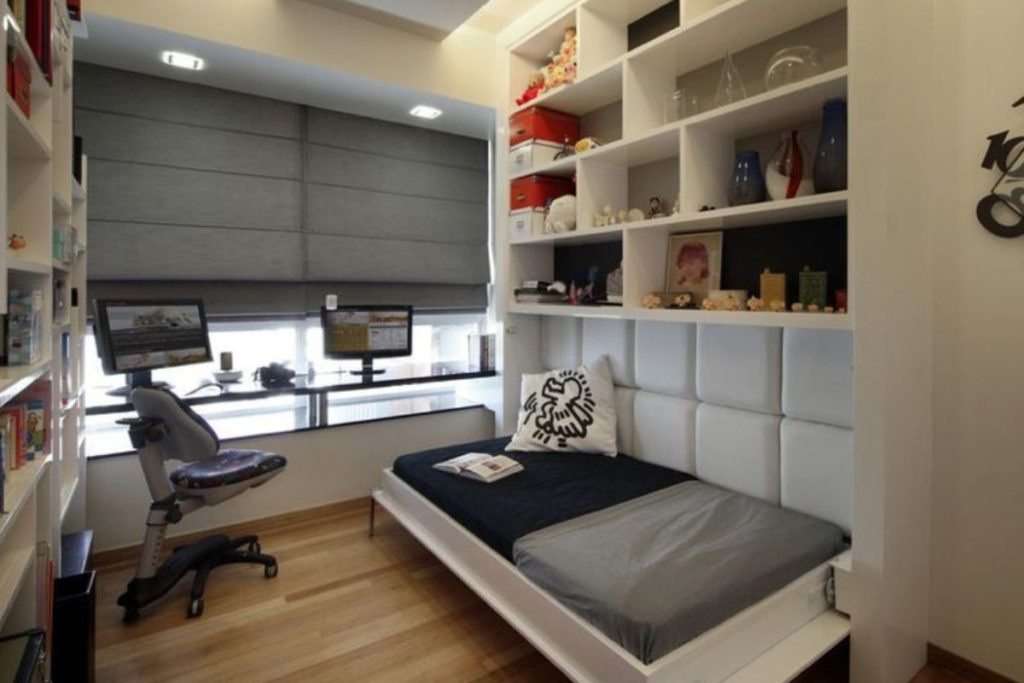 dicas para transformar um quarto de solteiro simples em um espaço funcional.