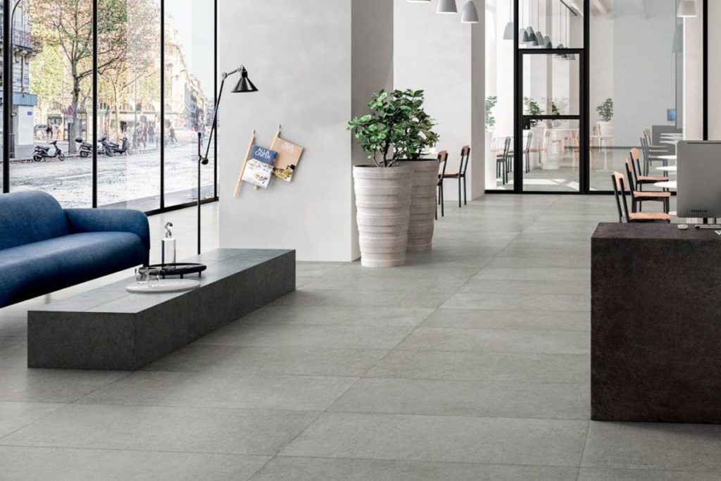 tendências em design de interiores com porcelanato cimenticio